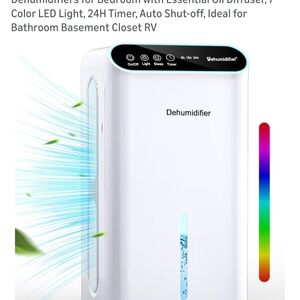White Dehumidifier with LED Display